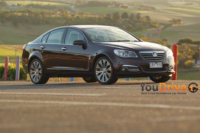 Full Size Rental Car Models: Typical Full Size class rental car, the VF Holden Commodore.
